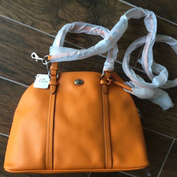 Peyton Cora Satchel- Tangerine